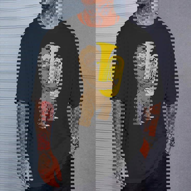 ナマケモノ 恋人 チューバ プレーヤー ミュージック ビッグバンド チューバ Tシャツ 彼への贈り物