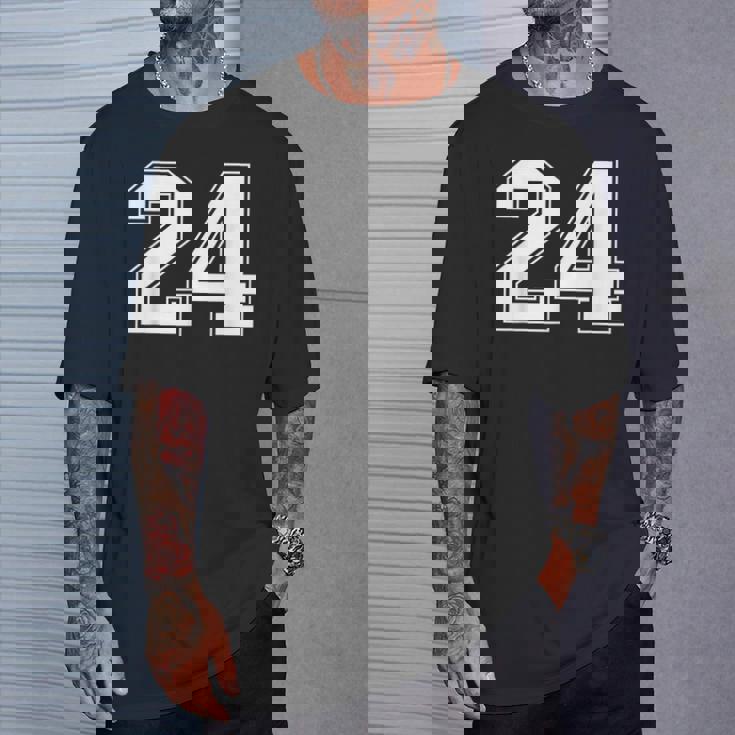 ナンバー24 スポーツ ナンバー入り 選手 20-4 Tシャツ 彼への贈り物