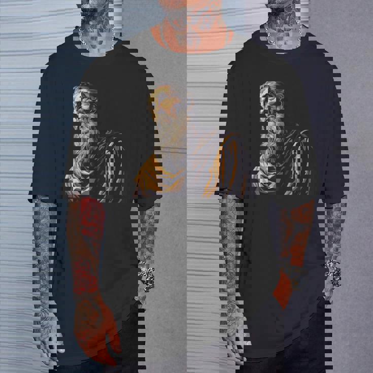 ニッサのグレゴリー 古い絵画 Tシャツ 彼への贈り物