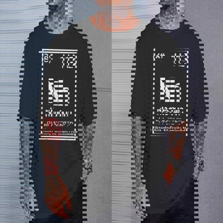 ニホニウム化学元素白 Tシャツ 彼への贈り物