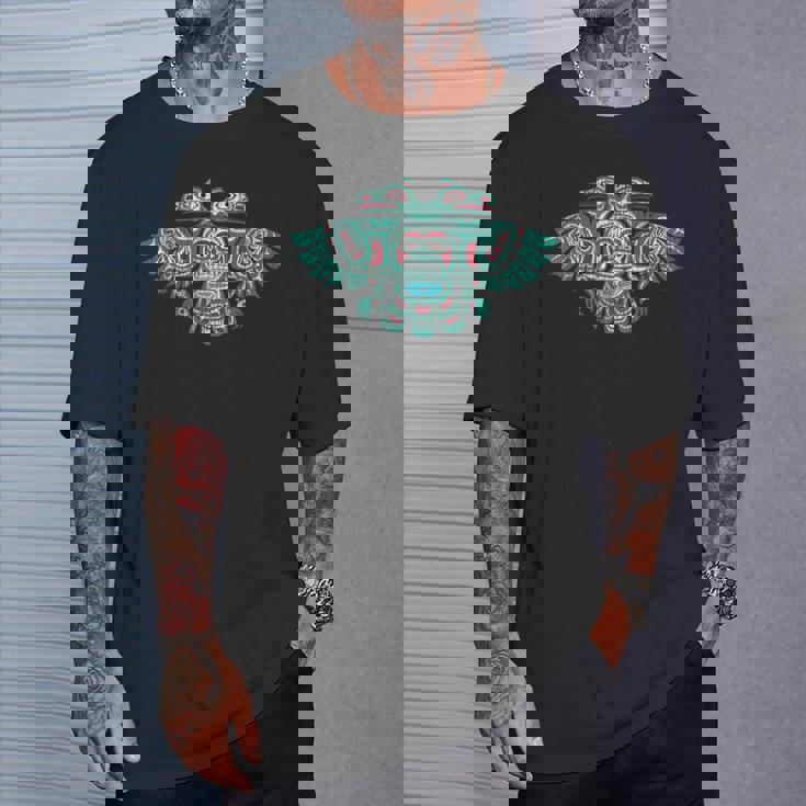 ネイティブアメリカン ハイダ サンダーバード トーテムポール ヴィンテージ Tシャツ 彼への贈り物