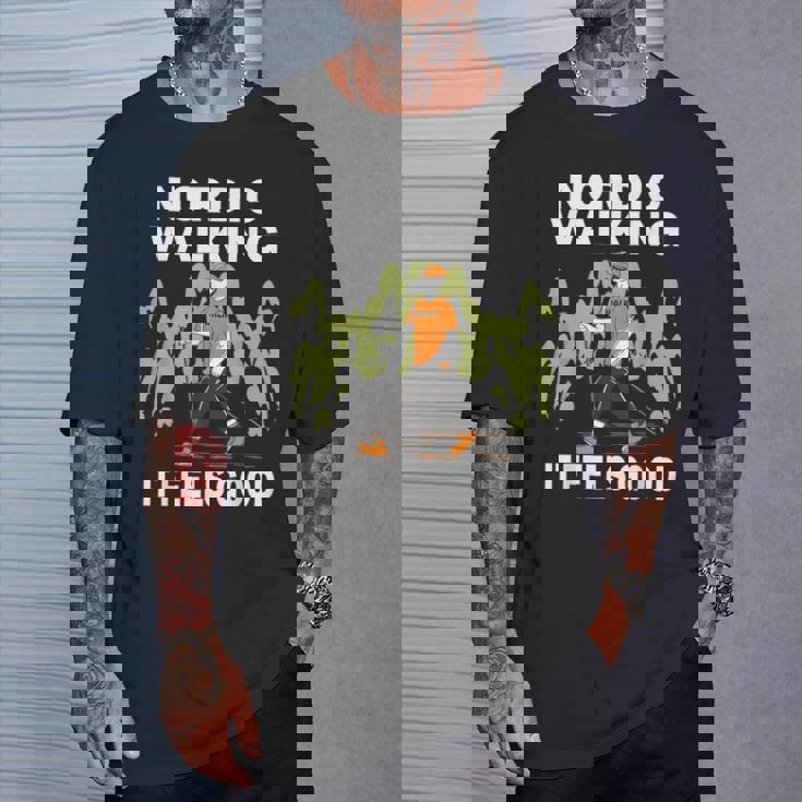 ノルディック ウォーキング ランニング スポーツ ハイキング フィットネス ウォーキング ランニング Tシャツ 彼への贈り物