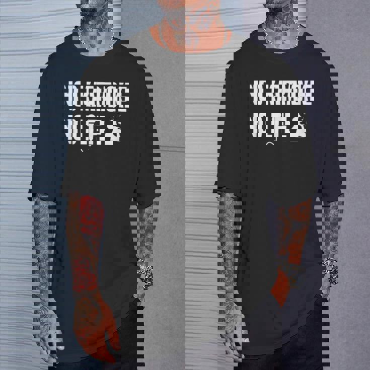 ノーカラオケノーライフ カラオケ好き 歌好き ヒトカラ好き 趣味 カラオケ Tシャツ 彼への贈り物