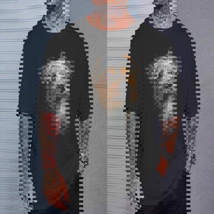 ノーフォークテリア 犬 モチーフ ペット イラスト ノーフォークテリア Tシャツ 彼への贈り物