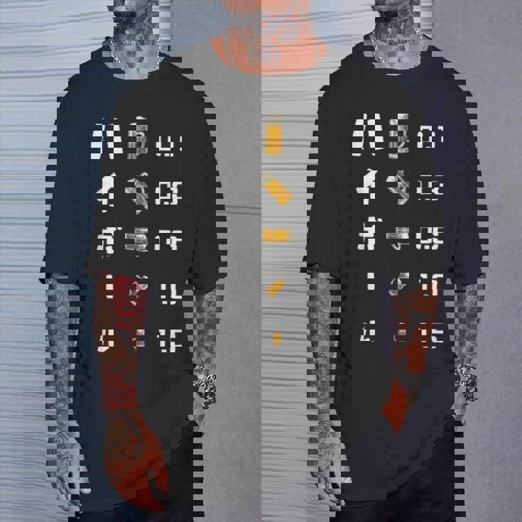 ハイボール 視力検査 バーボン おもしろ 酒飲み 酒好き 居酒屋 ウィスキー ハイボール好き Tシャツ 彼への贈り物