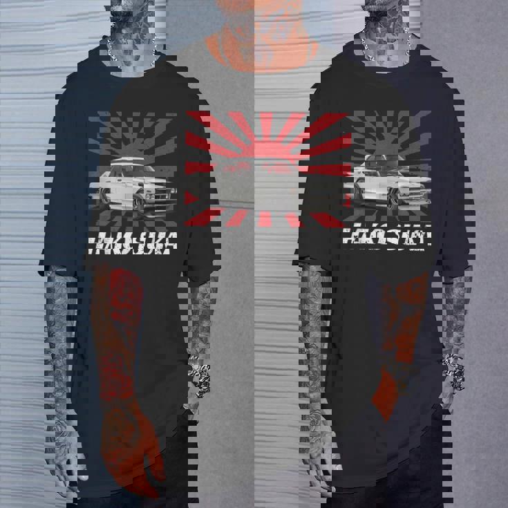 ハコスカ クラシック Jdm レーシングシャツ Tシャツ 彼への贈り物