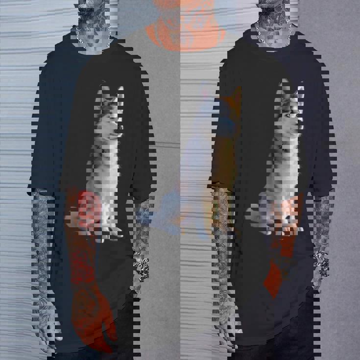 ハスキーがモチーフの愛犬家 シベリアンハスキーが大好き Tシャツ 彼への贈り物