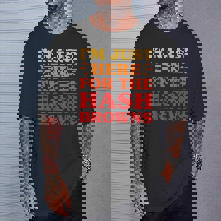 ハッシュブラウンズ I Love Hash Browns面白い食べ物 ハッシュブラウンズ好き Tシャツ 彼への贈り物