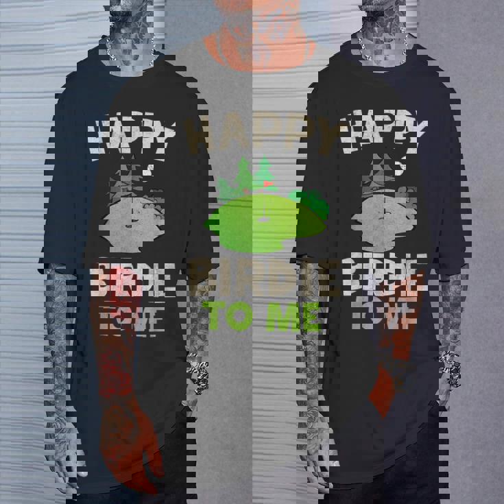 ハッピーバーディー ゴルフ 面白い ホール 文字入り メンズ おもしろ 面白い 服 オリジナル おもしろグッズ 文字 Tシャツ 彼への贈り物