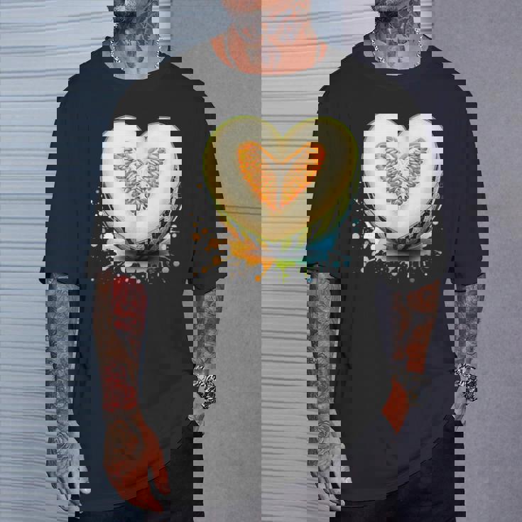 ハニーデューメロン ハート型 サマーフルーツ Tシャツ 彼への贈り物