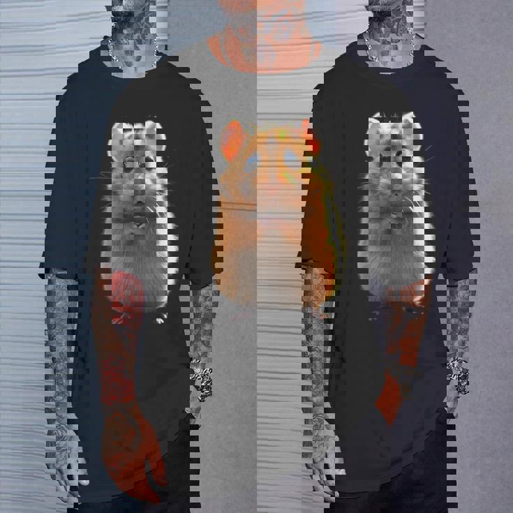 ハムスター げっ歯類 ゴールデンハムスター フィールドハムスター 小型ハムスター Tシャツ 彼への贈り物