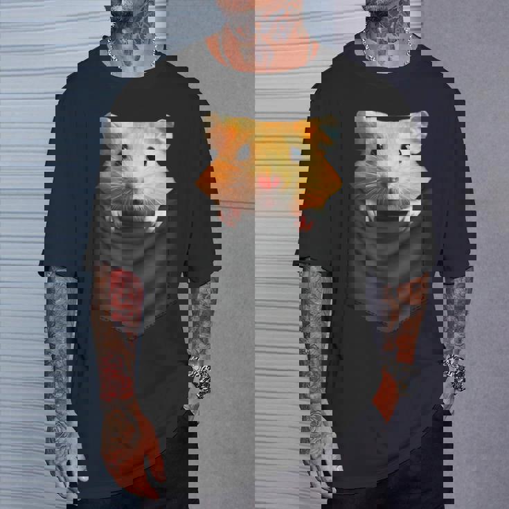 ハムスター 面白いtシャツ ポケット かわいい メンズ 子供 おもしろ 服 雑貨 グッズ ネタ ゆるキャラ Tシャツ 彼への贈り物