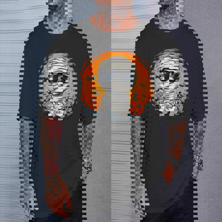 ハロウィン コスチューム ミイラ 怖い パンプキン ランタン コウモリ ゴースト Tシャツ 彼への贈り物