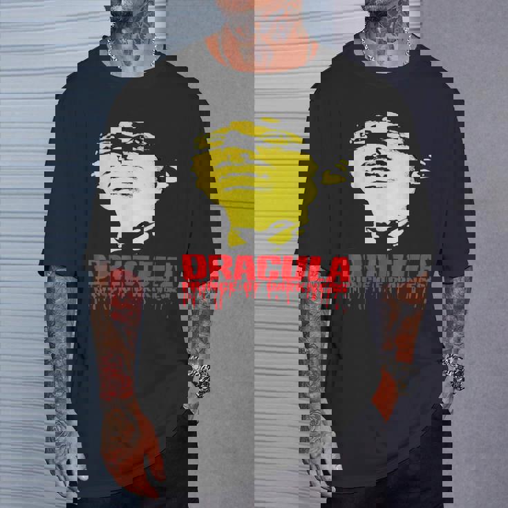 ハロウィン ホラー ドラキュラ ヴァンパイア ヴィンテージ コミックブック ムービー Tシャツ 彼への贈り物