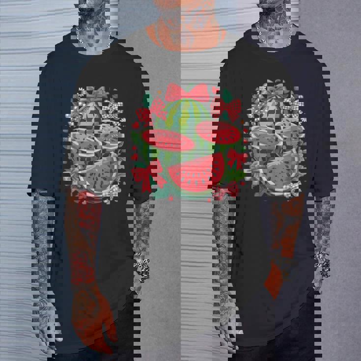 ハローサマー 2025 ガールズ スイカ おもしろバケーション キッズ Tシャツ 彼への贈り物