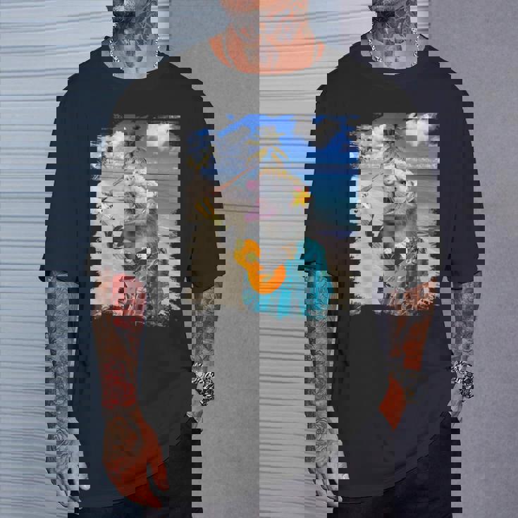 ハワイのトロピカルポッサム、アロハオポッサム。 Tシャツ 彼への贈り物