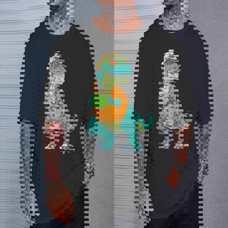 ハワイアン 恐竜 シャツ サマーレックス トロピカル バケーション アロハシャツ Tシャツ 彼への贈り物