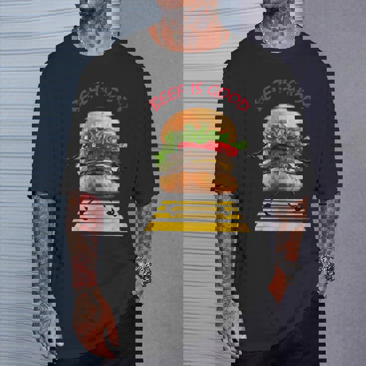 ハンバーガー 横断歩道 Tシャツ 彼への贈り物