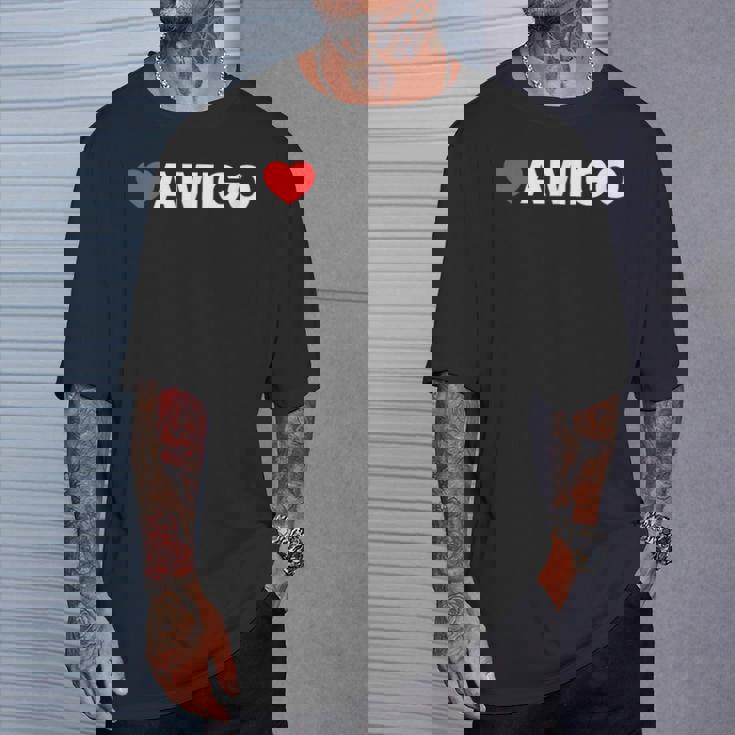 ハート アミーゴ ミニマリストのラブスタイル Tシャツ 彼への贈り物