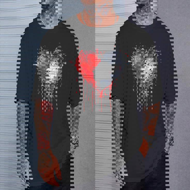 ハート 音符 パンクロック ゴシック 音楽愛好家 Tシャツ 彼への贈り物