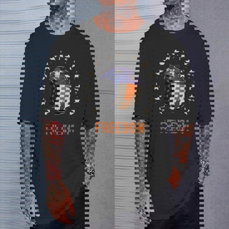 バイカー ヘルメット ライダー アメリカン ハーレー チョッパー バイク ジェット ヘルメット ツーリング イージー Tシャツ 彼への贈り物