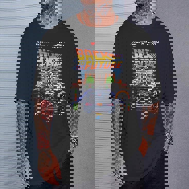 バック・トゥ・ザ・フューチャー 40周年記念ビデオゲームスタイル Tシャツ 彼への贈り物