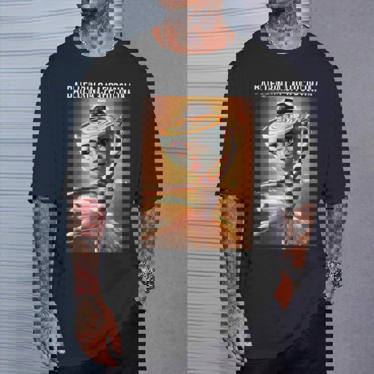 バレリーナ カプチーノ 面白い イタリアン ブレイン レッド Tシャツ 彼への贈り物