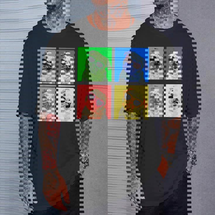 パグ 面白いtシャツ 犬 かわいい メンズ 子供 おもしろ 服 雑貨 グッズ ネタ わんこ イヌ 黒パグ Tシャツ 彼への贈り物