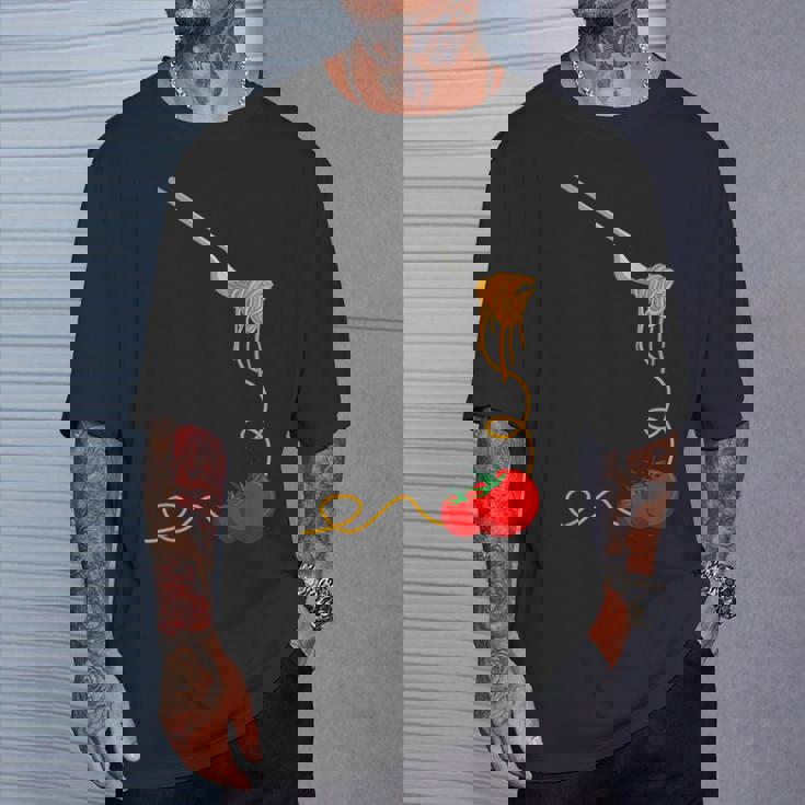 パスタスパゲッティトマトヌードル イタリアンフード Tシャツ 彼への贈り物