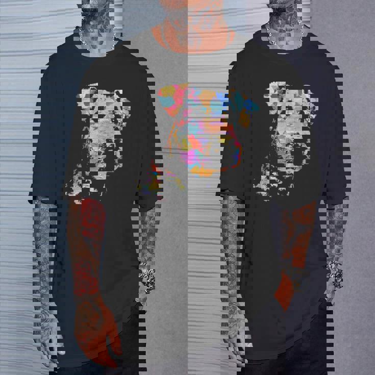 パステルペイント エアデールテリアポートレート Tシャツ 彼への贈り物