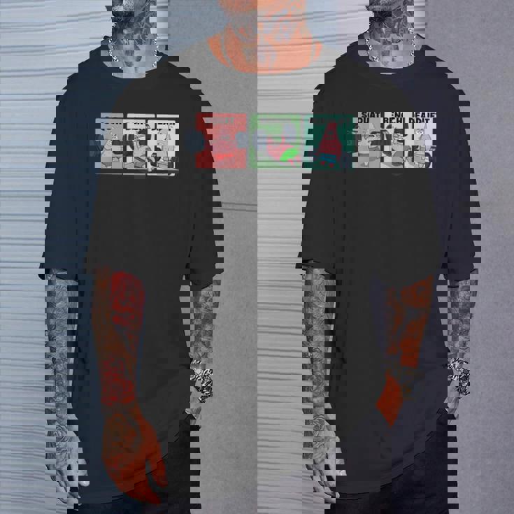 パトリック スクワット、ベンチ、デッドリフト 面白いパワーリフティング Tシャツ 彼への贈り物