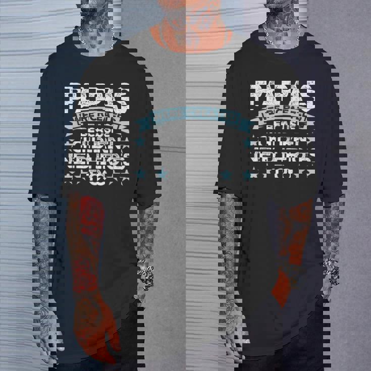 メンズ パパスは子供の家族のパパから Tシャツ 彼への贈り物