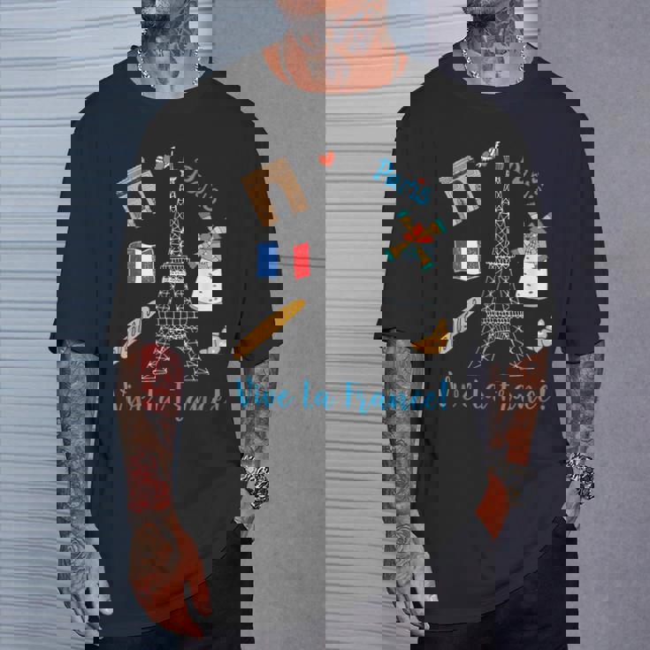 パリ お土産 エッフェル塔 フランス ヴィーヴ ラ・フランス Tシャツ 彼への贈り物