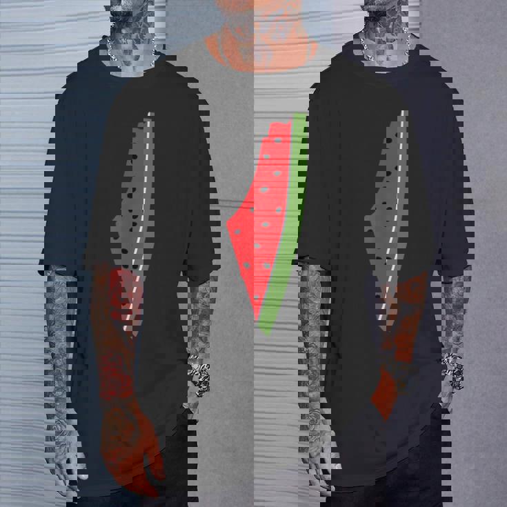 パレスチナ平和 パレスチナのスイカ Tシャツ 彼への贈り物