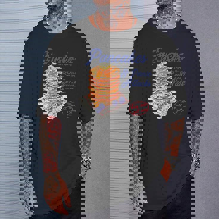 パンケーキとパニック発作 面白い メンタルヘルス 不安 Tシャツ 彼への贈り物