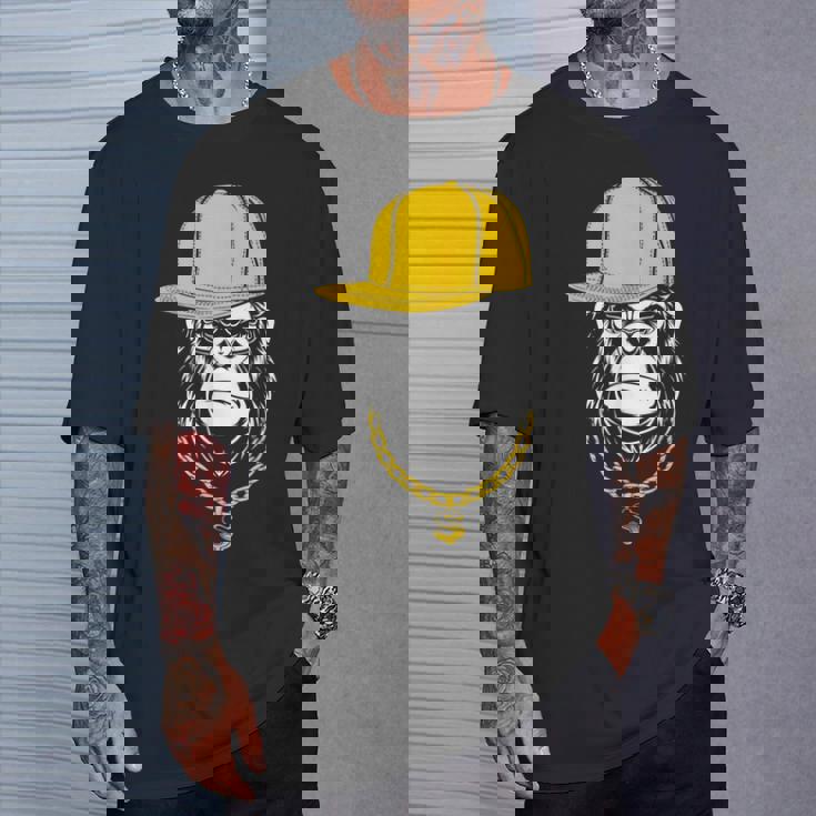 ヒップホップ ゴリラ ラッパー Tシャツ 彼への贈り物