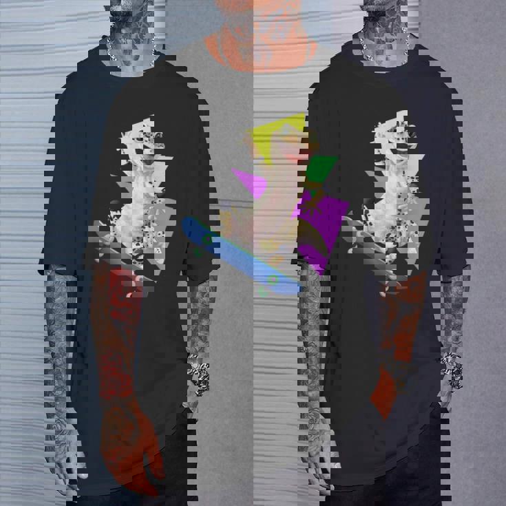 ヒョウモントカゲモドキ スケートボードのトカゲ Tシャツ 彼への贈り物