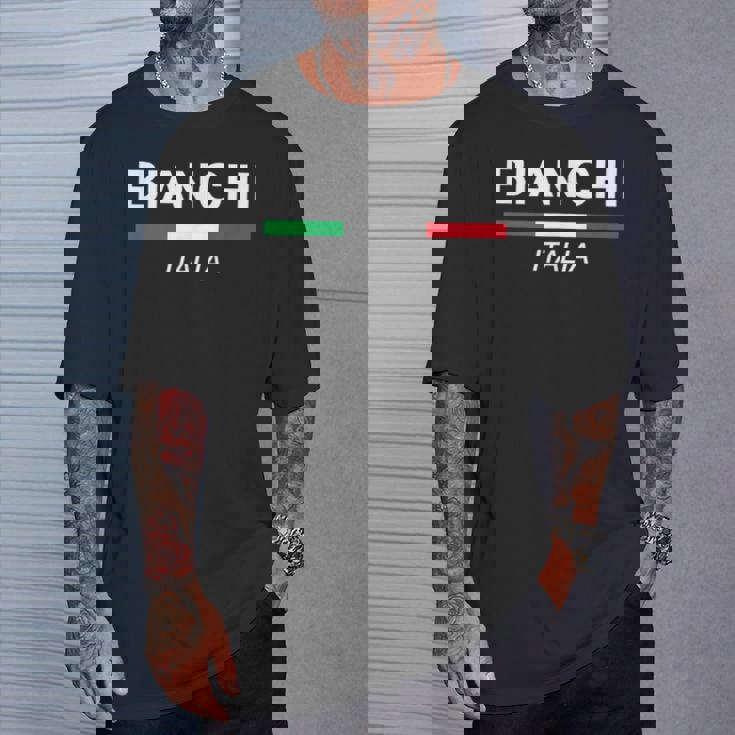 ビアンキ イタリア 家族名 イタリア 国旗 Tシャツ 彼への贈り物