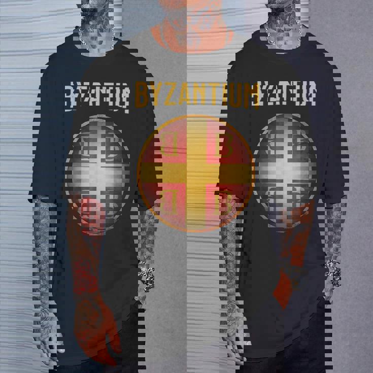 ビザンチウムのシンボル コンスタンティノープルとビザンツ帝国 Tシャツ 彼への贈り物