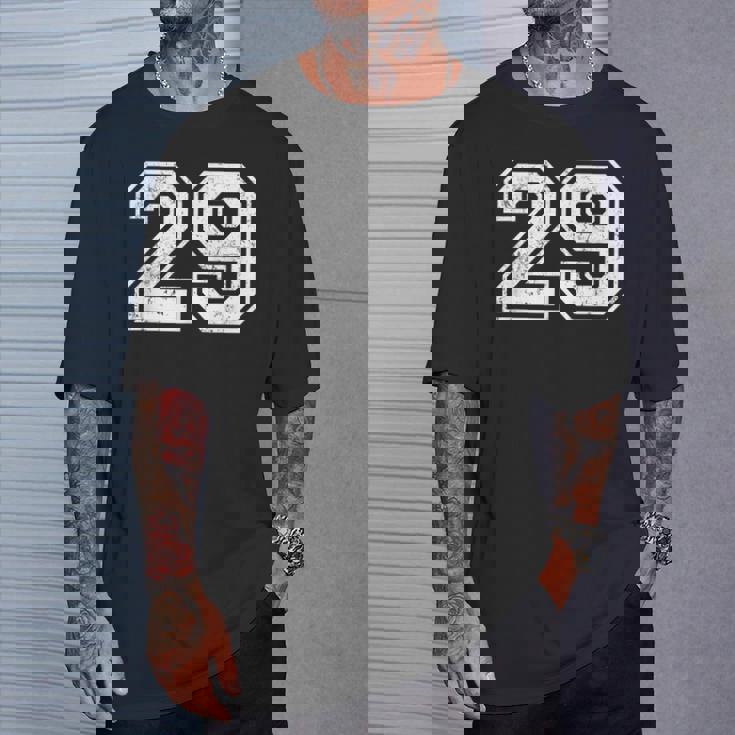 ビンテージスポーツナンバーズ 29 29 Tシャツ 彼への贈り物