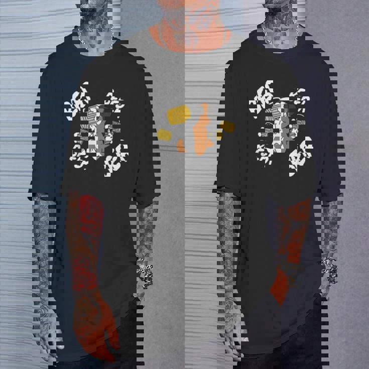 ビールセント・バーナード犬 Tシャツ 彼への贈り物