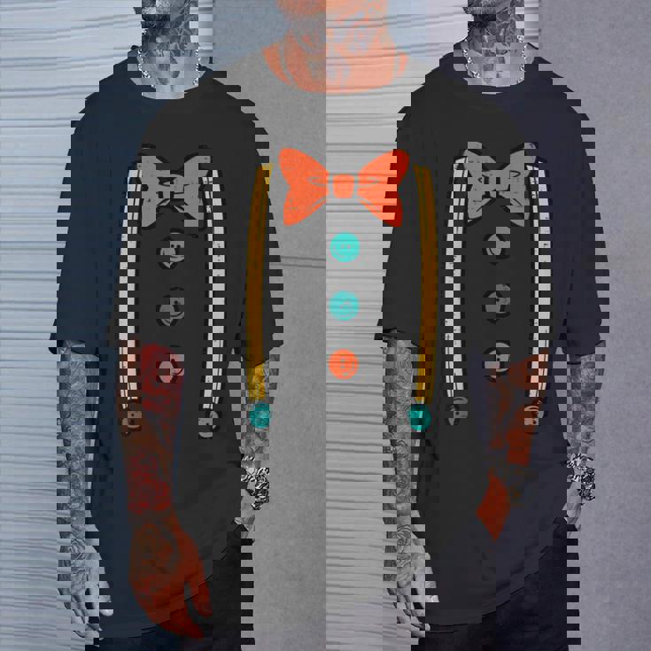 ピエロ 蝶ネクタイ サスペンダー コスチューム かわいい ハロウィン 男性 男の子 キッズ Tシャツ 彼への贈り物