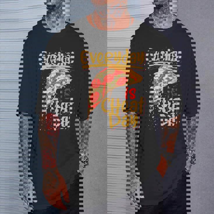 ピザ 美味しい食べ物 恋人 炭酸 不健康なダイエット チートデー Tシャツ 彼への贈り物