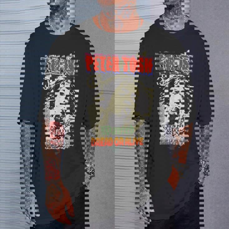 ピーター・トッシュが欲しかったドレッドまたはアライブ写真 リー・ジャッフェ作 Tシャツ 彼への贈り物