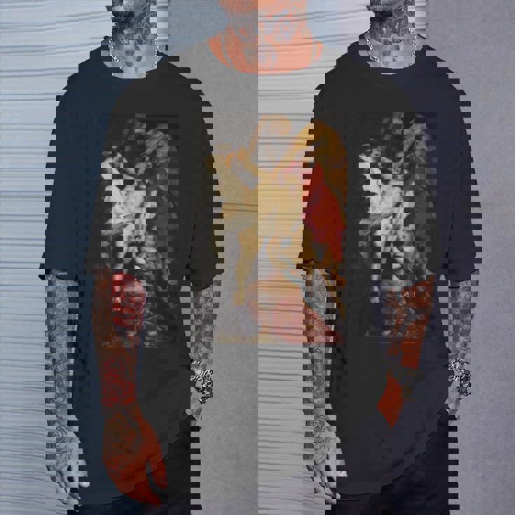 ピーター・ポール・ルーベンスによる「十字架からの降下」絵画 長袖tシャツ Tシャツ 彼への贈り物