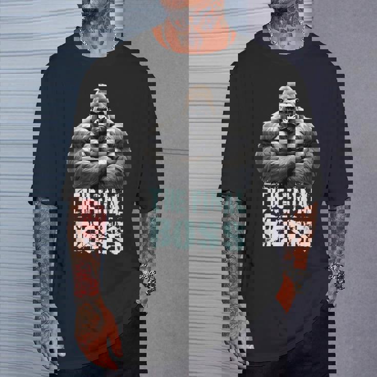 ファイナルボス シルバーバック ゴリラデザイン Tシャツ 彼への贈り物