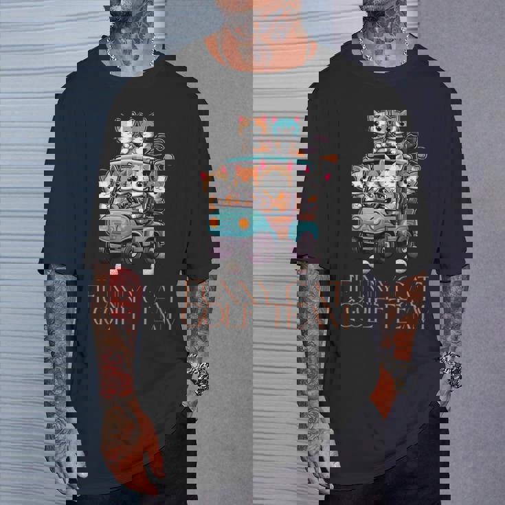 ファニーキャットゴルフチーム アニメ Tシャツ 彼への贈り物