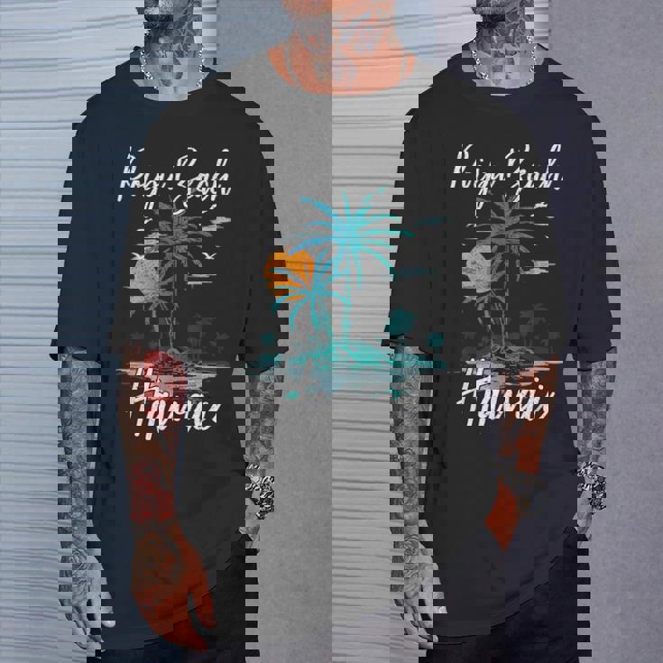 ファミリーバケーション レトロ サンセット ハワイ ポイプー ビーチ Tシャツ 彼への贈り物