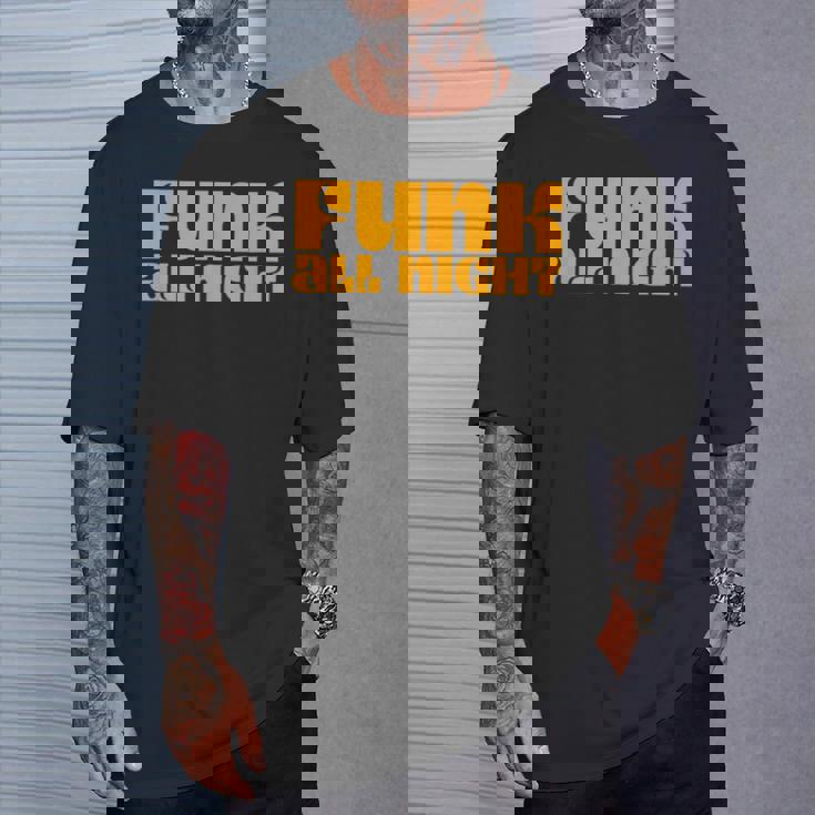 ファンク オールナイト 70年代 レトロ ソウル ファンク ディスコミュージック Tシャツ 彼への贈り物