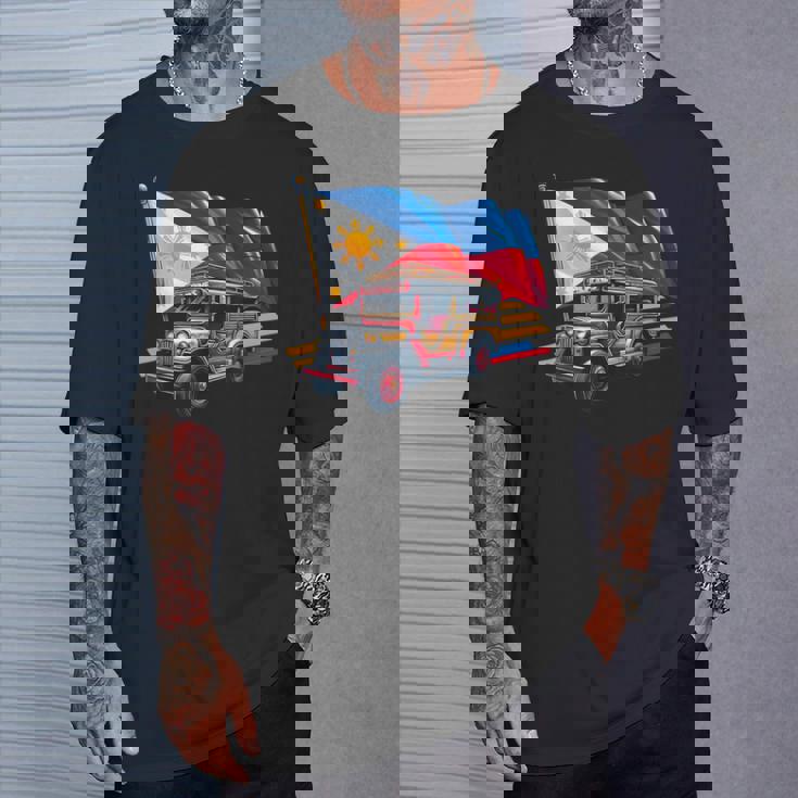 フィリピン国旗 誇り高きフィリピン土産 フィリピンジープニー Tシャツ 彼への贈り物